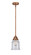 Nouveau 2 One Light Mini Pendant in Antique Copper (405|288-1S-AC-G184)