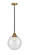 Nouveau 2 One Light Mini Pendant in Black Antique Brass (405|288-1S-BAB-G204-10)
