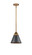 Nouveau 2 LED Mini Pendant in Brushed Brass (405|288-1S-BB-M13-BK-LED)