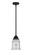 Nouveau 2 One Light Mini Pendant in Matte Black (405|288-1S-BK-G184)