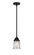 Nouveau 2 One Light Mini Pendant in Matte Black (405|288-1S-BK-G184S)