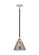 Nouveau 2 One Light Mini Pendant in Black Polished Nickel (405|288-1S-BPN-G43)