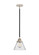 Nouveau 2 LED Mini Pendant in Black Polished Nickel (405|288-1S-BPN-G44-LED)