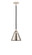 Nouveau 2 One Light Mini Pendant in Black Polished Nickel (405|288-1S-BPN-M13-PN)