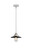 Nouveau 2 One Light Mini Pendant in Polished Chrome (405|288-1S-PC-M6-BK)