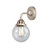 Nouveau 2 One Light Wall Sconce in Brushed Satin Nickel (405|288-1W-SN-G204-6)