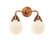 Nouveau 2 Two Light Bath Vanity in Antique Copper (405|288-2W-AC-G201-6)