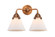 Nouveau 2 LED Bath Vanity in Antique Copper (405|288-2W-AC-G41-LED)