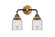 Nouveau 2 Two Light Bath Vanity in Black Antique Brass (405|288-2W-BAB-G52)