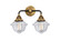 Nouveau 2 Two Light Bath Vanity in Black Antique Brass (405|288-2W-BAB-G532)