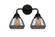 Nouveau 2 Two Light Bath Vanity in Matte Black (405|288-2W-BK-G173)