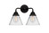 Nouveau 2 LED Bath Vanity in Matte Black (405|288-2W-BK-G42-LED)