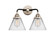 Nouveau 2 Two Light Bath Vanity in Black Polished Nickel (405|288-2W-BPN-G42)