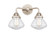 Nouveau 2 LED Bath Vanity in Polished Nickel (405|288-2W-PN-G324-LED)