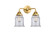 Nouveau 2 Two Light Bath Vanity in Satin Gold (405|288-2W-SG-G182)