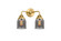 Nouveau 2 LED Bath Vanity in Satin Gold (405|288-2W-SG-G53-LED)