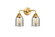 Nouveau 2 LED Bath Vanity in Satin Gold (405|288-2W-SG-G58-LED)