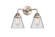 Nouveau 2 LED Bath Vanity in Brushed Satin Nickel (405|288-2W-SN-G62-LED)