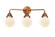 Nouveau 2 LED Bath Vanity in Antique Copper (405|288-3W-AC-G201-6-LED)