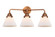 Nouveau 2 Three Light Bath Vanity in Antique Copper (405|288-3W-AC-G41)