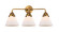 Nouveau 2 LED Bath Vanity in Brushed Brass (405|288-3W-BB-G41-LED)