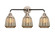 Nouveau 2 Three Light Bath Vanity in Black Polished Nickel (405|288-3W-BPN-G146)