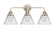 Nouveau 2 Three Light Bath Vanity in Polished Nickel (405|288-3W-PN-G42)