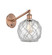 Ballston One Light Wall Sconce in Antique Copper (405|317-1W-AC-G122-8RW)