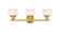 Cairo LED Bath Vanity in Satin Gold (405|330-3W-SG-CLW-LED)