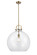 Downtown Urban One Light Pendant in Brushed Brass (405|410-1S-BB-18CL)