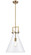Downtown Urban One Light Pendant in Brushed Brass (405|411-1S-BB-14CL)