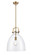 Downtown Urban LED Pendant in Brushed Brass (405|412-1S-BB-14CL-LED)