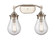 Two Light Bath Vanity in Satin Nickel (405|414-2W-SN-6SDY-LED)