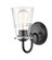 Auralume One Light Bath Vanity in Matte Black (405|421-1W-BK-CL)