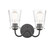 Two Light Bath Vanity in Matte Black (405|421-2W-BK-G4212)