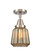 Caden One Light Semi-Flush Mount in Antique Brass (405|447-1C-AB-G142)
