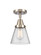 Caden One Light Flush Mount in Antique Brass (405|447-1C-AB-G64)