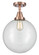 Caden One Light Semi-Flush Mount in Antique Copper (405|447-1C-AC-G202-12)