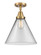 Caden LED Flush Mount in Brushed Brass (405|447-1C-BB-G42-L-LED)