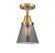 Caden One Light Semi-Flush Mount in Brushed Brass (405|447-1C-BB-G63)