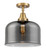 Caden LED Semi-Flush Mount in Brushed Brass (405|447-1C-BB-G73-L-LED)