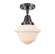 Caden LED Semi-Flush Mount in Matte Black (405|447-1C-BK-G531-LED)