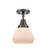 Caden LED Semi-Flush Mount in Oil Rubbed Bronze (405|447-1C-OB-G171-LED)