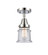 Caden One Light Semi-Flush Mount in Polished Chrome (405|447-1C-PC-G184S)