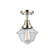 Caden LED Semi-Flush Mount in Polished Nickel (405|447-1C-PN-G532-LED)