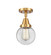 Caden One Light Flush Mount in Satin Gold (405|447-1C-SG-G202-6)