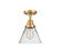 Caden One Light Semi-Flush Mount in Satin Gold (405|447-1C-SG-G42)