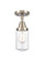 Caden One Light Flush Mount in Brushed Satin Nickel (405|447-1C-SN-G312)