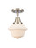 Caden LED Semi-Flush Mount in Brushed Satin Nickel (405|447-1C-SN-G531-LED)