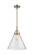 Caden LED Mini Pendant in Antique Brass (405|447-1S-AB-G43-L-LED)